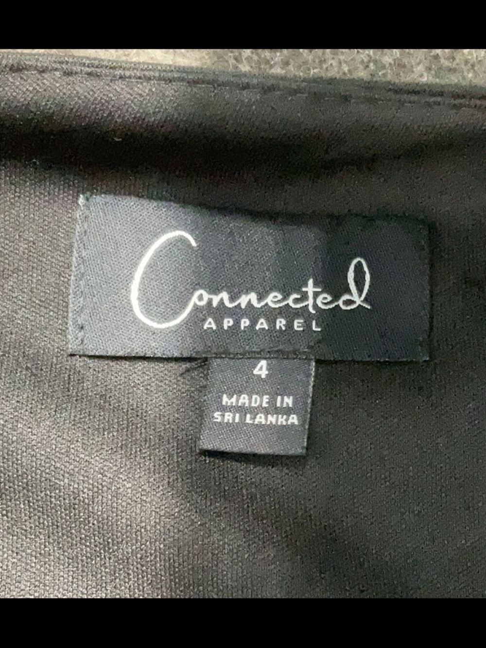connected apparel Black Midi Dress with Silver Floral Embroidery - Picture 5 of 11